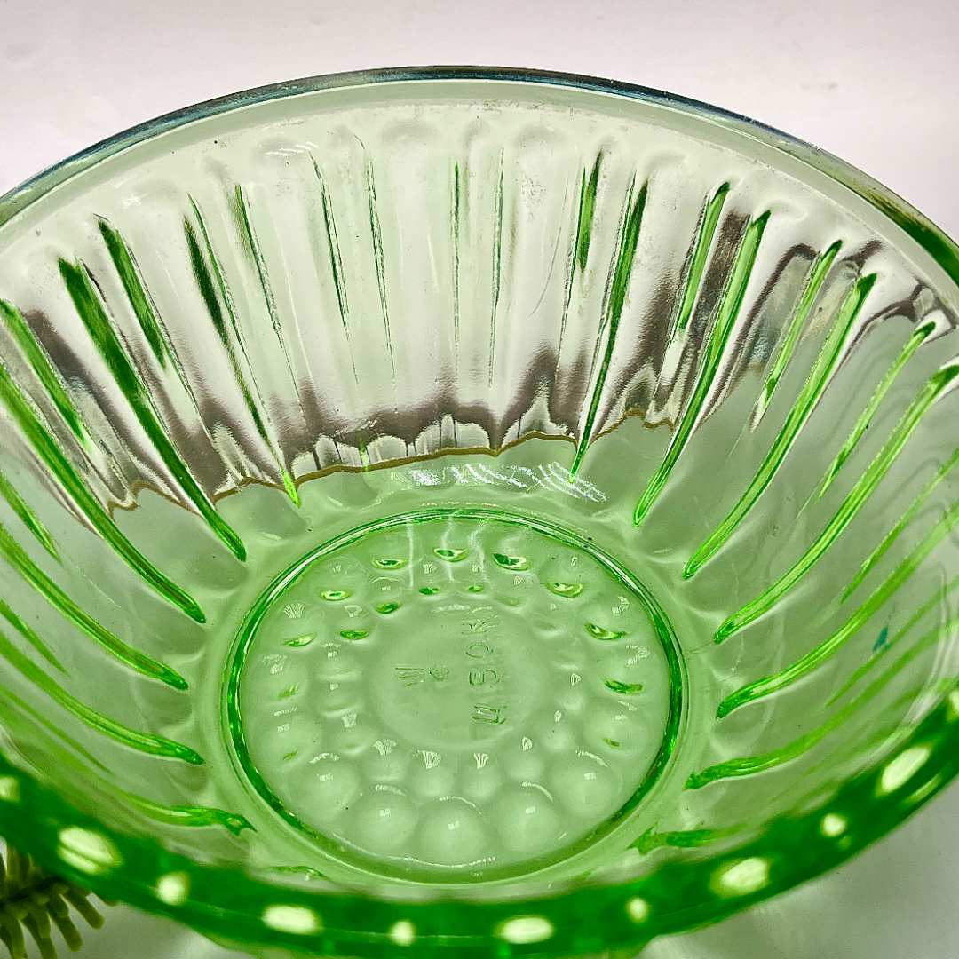 Ваза/салатник/конфетница, з-д Салаватстекло, цветное стекло в прессе, винтаж, СССР. Картинка 5